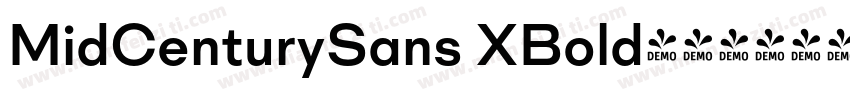 MidCenturySans XBold字体转换
